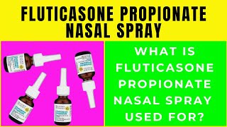 Fluticasone propionate nasal spray fluticasone propionate nasal spray used for [upl. by Philan]