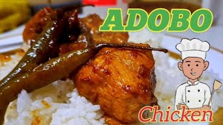 CHICKEN ADOBO  PILIPINO DISH [upl. by Ellerehs752]