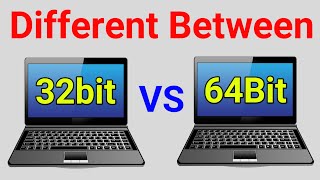 32bit and 64bit  Different Between 32bit and 64bit Operating System  32bit VS 64bit Processor [upl. by Adim]