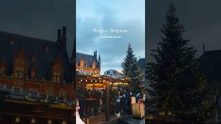 Bruges Belgium  during winter holidays period 🇧🇪🎄belgium bruges brugge vlog winter travel [upl. by Ami]