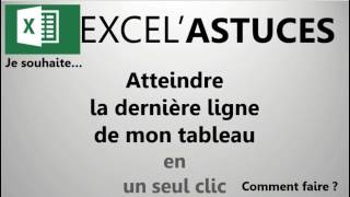 EXCEL  DÉPLACEZVOUS RAPIDEMENT DANS UN TABLEAU 13 [upl. by Joed]