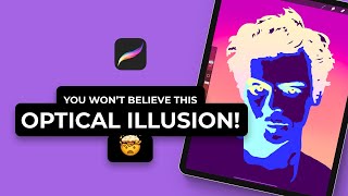 I Draw An Optical Illusion Portrait You Can ONLY See With Your Eyes CLOSED 🤯 shorts ad [upl. by Cindelyn]