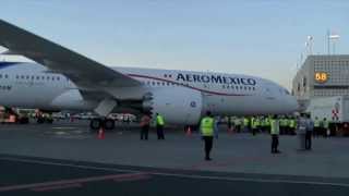 Delivery of the first Boeing 787 Dreamliner to AeroMéxico [upl. by Yemac]