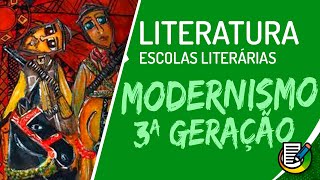 Literatura  3ª Geração do Modernismo Brasileiro  Características e Contexto Histórico  ENEM [upl. by Acissej]