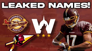 5 LEAKED NEW Washington Football Team Names and Logos  Which One Fits Best [upl. by Guinn475]