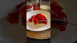 Easy Vanilla Panna Cotta Recipe dessert shorts [upl. by Ogdan]