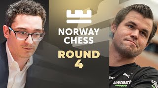 Magnus grinds it out against Caruana  Round 41  Norway Chess 2024 [upl. by Eelanej]