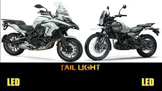 Benelli TRK 502 VS Royal Enfield Himalayan 450 specs top speed features trk502 himalayan450 [upl. by Lai3]