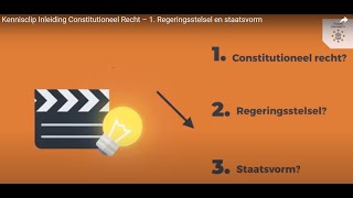 Kennisclip Inleiding Constitutioneel Recht – 1 Regeringsstelsel en staatsvorm [upl. by Assilat]