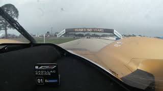 2024 Sebring 12 hours  01 Cadillac VSeriesR GTP Race Start Onboard [upl. by Gile]