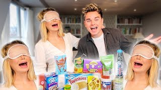 BLINDFOLDED TASTE TEST ft TOFF Georgia Toffolo [upl. by Gladine]