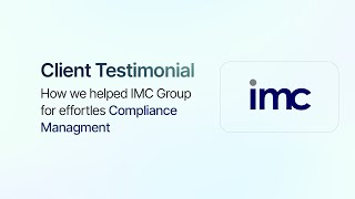 IMC Group Effortless Compliance Management with Zoho Creator [upl. by Leamiba]