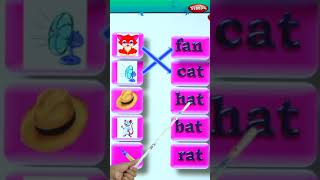 Read and Match  Part1  Match picture with words  Easy Phonetics  English Phonics Learning Video [upl. by Luby]