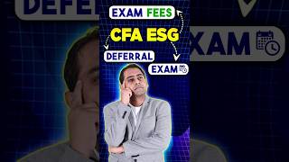 Unlocking Insights CFA ESG Exam  Fees Deferral Options and Exam Dates  Fintelligents [upl. by Kone]