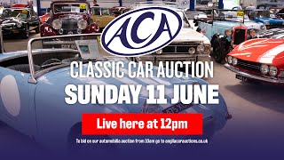 LIVE An incredible selection of classic cars go under the hammer at Anglia Car Auctions June sale [upl. by Kerman]