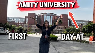 My First Day at Amity University Noida Vlog  Indemnity bond [upl. by Llennaj]