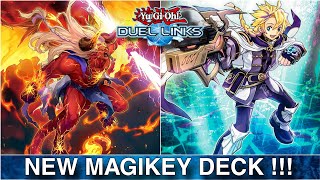 MAGIKEY Deck   BEST FUN Deck   Deep Emotion YuGiOh Duel Links [upl. by Nahallac]