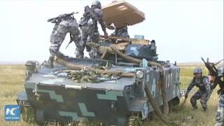 Most watched live moments Chinese paratroopers conduct livefire drill [upl. by Norred]