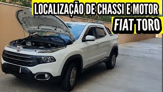 LOCALIZAÇÃO CHASSI E MOTOR FIAT TORO [upl. by Gaughan905]