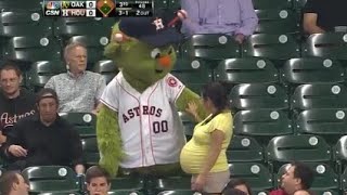 MLB Funniest Mascot and Fan Interactions [upl. by Hunter]