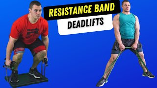 Resistance Band Deadlift  Banded Deadlift [upl. by Lambard]