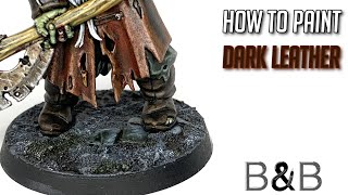 How to paint Dark Leather [upl. by Kabob620]