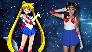 DIY Easy Halloween Costume Sailor Moon  Lucykiins [upl. by Sandie412]