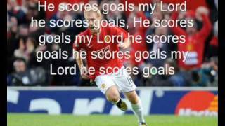 Paul Scholes Chant  He Scores Goals [upl. by Abner]