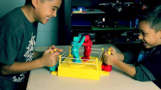 Rockem Sockem robots game  Deions Playtime [upl. by Khoury259]