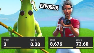 I EXPOSED players STATS that I 1v1d on Fortnite im surprised [upl. by Elka846]