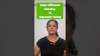 Manual Testing Interview Question 8 Retesting Vs Regression Testinginterview softwaretesting [upl. by Issor892]