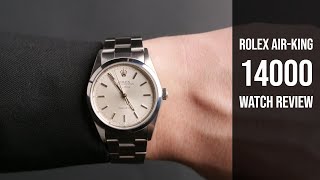 Rolex AirKing 14000 Steel Watch Review  Bobs Watches [upl. by Schoening]