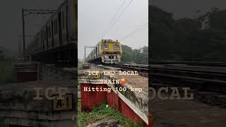 Local trains speed indianrailways train railway rail travel traintravel highspeedtrain yt [upl. by Frisse897]