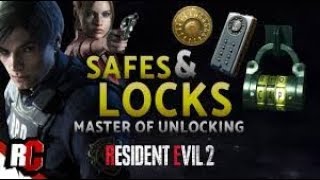 Resident evil 2 remake all safe code combination With claire [upl. by Elyod]