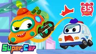 Police Car Cartoons amp MORE  Thrilling Flight  Best Cars Cartoons  Kids Cartoons amp Kids Songs [upl. by Eelirem]