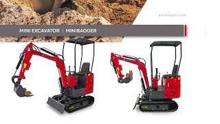 MINI EXCAVATOR  MINIBAGGER Panex AGM [upl. by Etteneg]