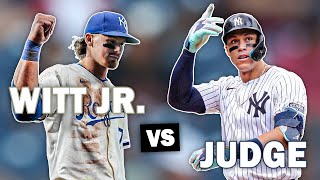 Bobby Witt Jr vs Aaron Judge for AL MVP [upl. by Allemac201]