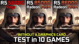 Ryzen 5 5600G vs Ryzen 5 8500G vs Ryzen 5 8600G  Test in 10 Games [upl. by Warram]