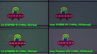 LG 27GP950B 応答速度比較 5760FPS [upl. by Perr]