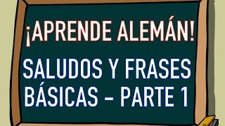 SALUDOS y FRASES BÁSICAS en ALEMÁN 12  Curso de Alemán Básico 🇩🇪 [upl. by Narok]