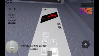 thyssenkrupp elevator at infinity parking garage roblox [upl. by Zeena]