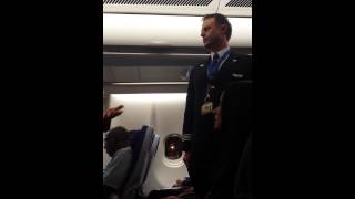 KLM Flight Toronto to Amsterdam Boeing 747  removal of drunk passenger [upl. by Gisele778]