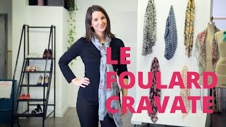 Nouer un foulard la technique du foulard cravate [upl. by Verla]