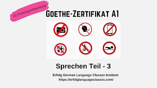 A1 Sprechen Teil  3  GoetheZertifikat A1 Modelltest 10 [upl. by Michaelina8]