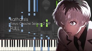 FULL katharsis  Tokyo Ghoulre Season 2 OP  Piano Arrangement Synthesia [upl. by Anuahsat]