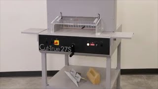 Formax CutTrue 27S SemiAutomatic Guillotine Paper Cutter [upl. by Enelram]