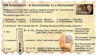 RW Schambach  Are you a Thermometer or a Thermostat [upl. by Rickey525]