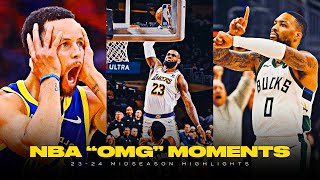 NBA “Greatest Plays 2024 First Half of Season” MOMENTS [upl. by Remark]