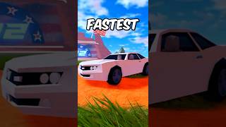 Top 10 FASTEST Vehicles in Roblox Jailbreak [upl. by Acirre]