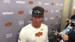 OSU Football Mike Gundy and rattlesnakes [upl. by Leirum403]